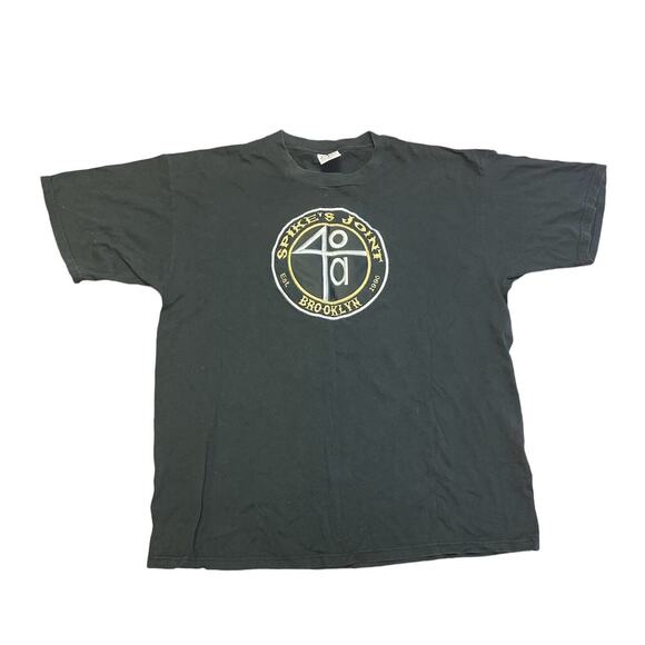 Vintage 90s Spike's Joint T-shirt Size XL Spike Lee Tee 40 Acres & a Mule - Picture 1 of 6